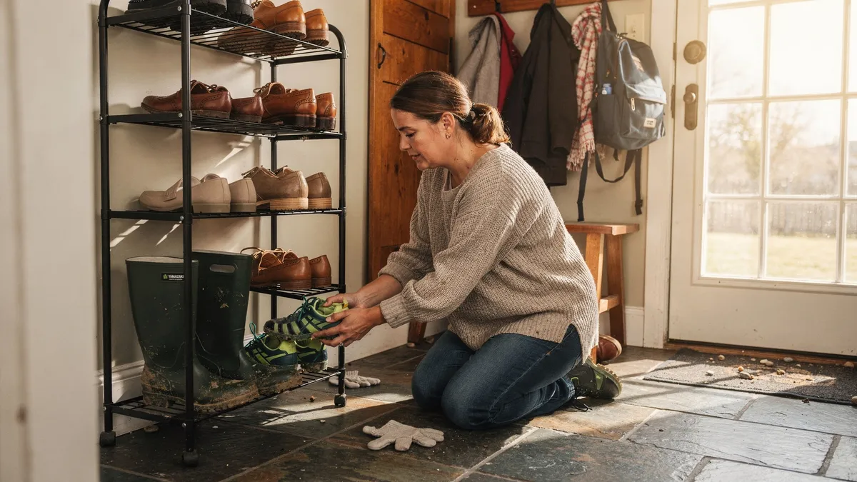 A Guide To Closet Shoe Racks for Entryway Organization